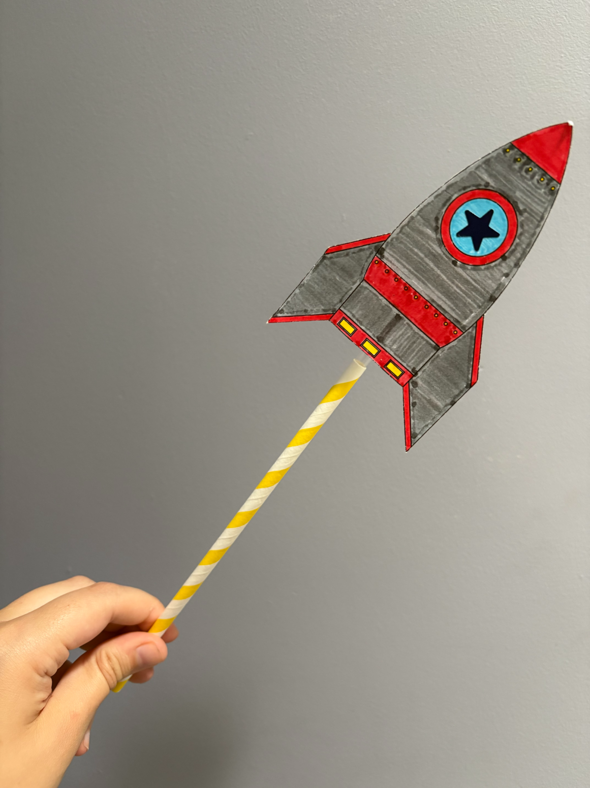 Flying space ship