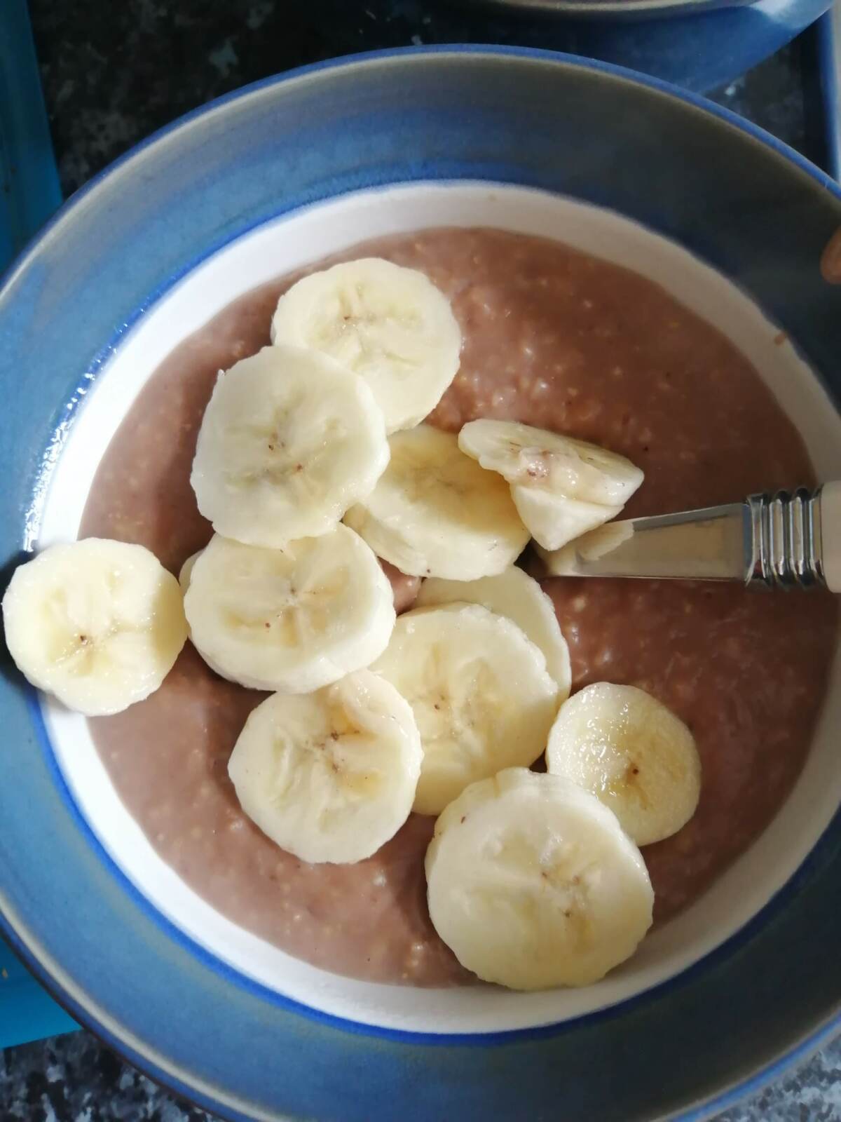 Martha's banana and chocolate porridge